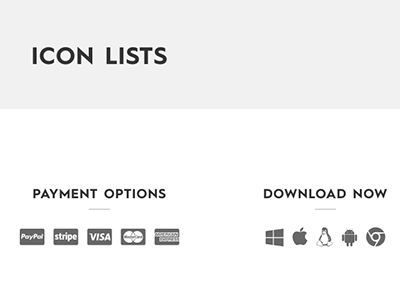 Icon Lists
